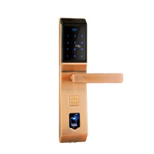 high quality smart card lock with fingerprint/code/interaction/Mechanical Key